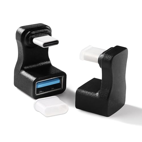 KUOQIY 2 Stücke U-förmiger USB C auf USB A Adapter 5 Gbps, 180 Grad Winkel USB C to USB A Adapter Übertragung OTG, für Laptop, Tablet KUOQIY 2 Stücke U-förmiger USB C auf USB A Adapter 5 Gbps, 180 Grad Winkel USB C to USB A Adapter Übertragung OTG, für Laptop, Tablet von KUOQIY