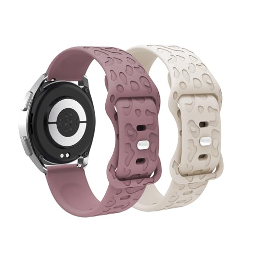 KUWAI 2 Stück Armband für Xiaomi Watch S3 Armband, Silikon Leopardenmuster Armband für Xiaomi Mi Watch S3 Armbänder con Edelstahlschnalle SportArmband für Xiaomi Watch S3 (F) von KUWAI