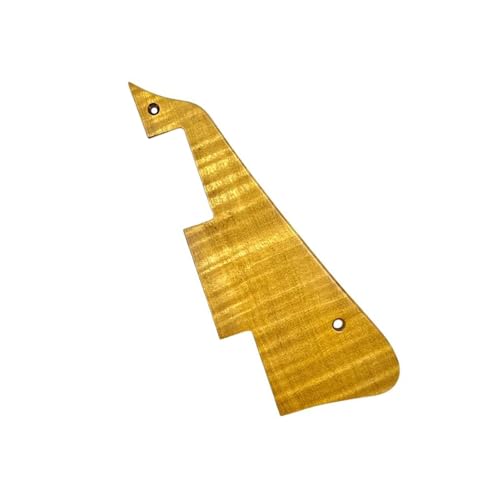 Schlagbrett Für E-Gitarre Schlagbrett aus geflammtem Ahorn für E-Gitarre LP Massivholz Kratzschutz Gitarrenzubehör(Maple wood 2) von KWETVSH