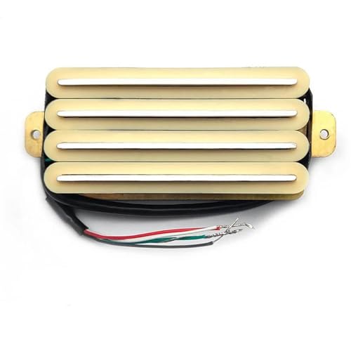 Tonabnehmer Für E-gitarren 2 Dual Klingen Vier Spulen Pickup Humbucker Für ST TL LP Elektrische Gitarre Gitarre Zubehör 4 Draht(Beige) von KWETVSH