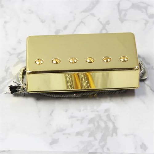 Tonabnehmer Für E-gitarren Alnico 5 Pickup Gitarren-Humbucker-Tonabnehmer 1Stück für LP-Gitarrenhals oder Steg(Gold neck) von KWETVSH