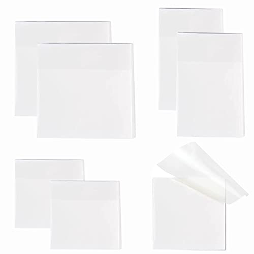 300 Blätter Transparente Haftnotizen,Wasserfest Clear Sticky Notes,6 Pads Transparent Sticky Notes,Selbstklebende Wasserfest zum Büchern Aufnehmen Notizen Büro Schüler von KWHSUN