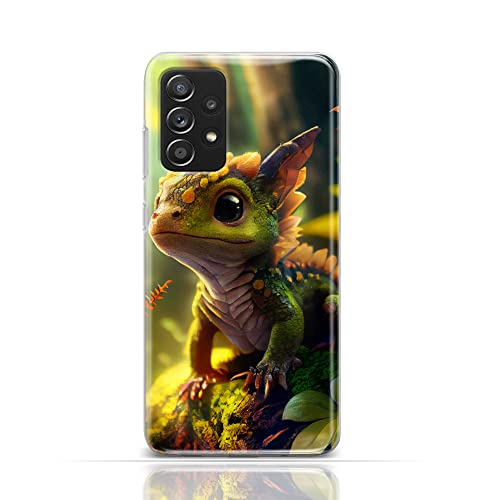 KX-Mobile Handyhülle für iPhone 7 Hülle aus Silikon/TPU für die Rückseite mit Motiv 3523 süßer Babydrache im Grünen von KX-Mobile