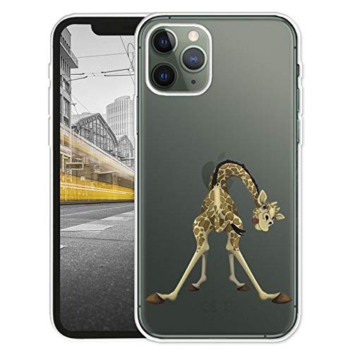 KX-Mobile Hülle für iPhone 11 Handyhülle Motiv 2073 Giraffe Lustig Premium Silikonhülle Softcase HandyCover Handyhülle SchutzHülle für iPhone 11 Hülle von KX-Mobile