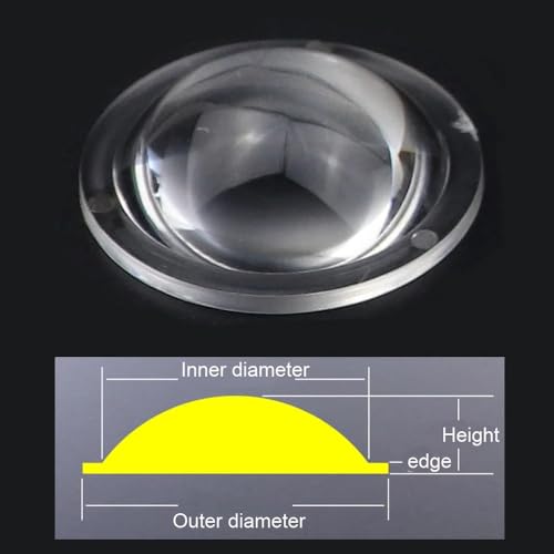 10-52 mm PMMA-Acryl-Acryl-Plano-konvexe Objektiv Taschenlampe LED-Objektiv Fokussierung Fackel Kunststoff Vergrößerung Plano Convex Objektiv(10mm biconvex) von KXJSYL Tool