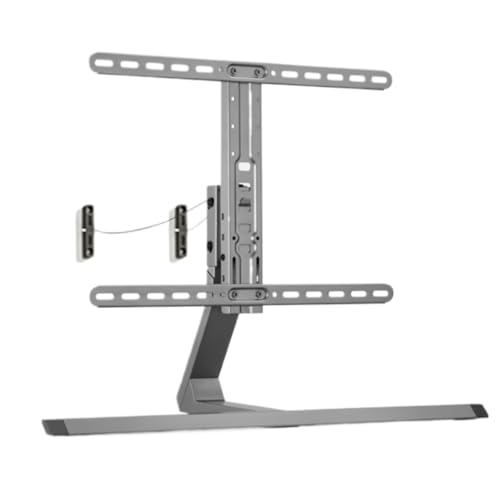 Universal-TV-Ständer, TV-Ständer, TV-Halterung, Aluminiumlegierung, Universal-TV-Ständer, Tisch-TV-Ständer für 43-75 Zoll LCD-LED-Fernseher – höhenverstellbarer TV-Basisständer, TV-Halterung, Ständer von KXQYIKYI