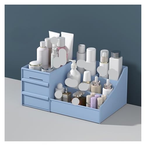 Schreibtisch-Organizer Schreibtischzubehör Büro Schreibtisch Organizer Schreibwaren Schlafsaal Pinselständer for Stifte Organizer Desktop Make-up Aufbewahrungsbox For Spart Platz zu Hause(Blue) von KXSEXAZN