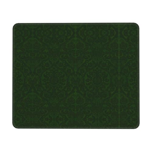 KYATON Hunter Green Floral Petals Pattern Multi Size Rubber Lock Edge Mouse Pad (Horizontal) Office Mouse Pad Suitable for Home Laptops Etc., 25,4 x 30,5 cm von KYATON