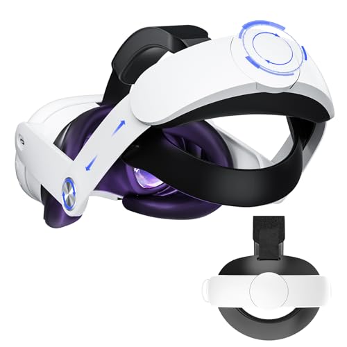 KYYOKE Kopfband kompatibel mit Oculus Quest 3, Verstellbarer Komfortabler Elite Strap für Meta Quest 3 Zubehör, Leichtes Band,VR-Headset Stabiler Kopfbandersatz für Quest 3 von KYYOKE