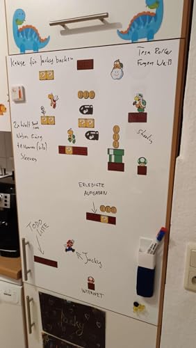 Whiteboard-Folie Preis-Leistung Top 12 Größen | Schreibfolie | beschreibbar, abwischbar, magnetisch | Magnettafel Weißwandtafel - WhiteBoard Rahmenlos - für Hoch und Querformat (50 cm x 30 cm) von KaRoFoilFIX