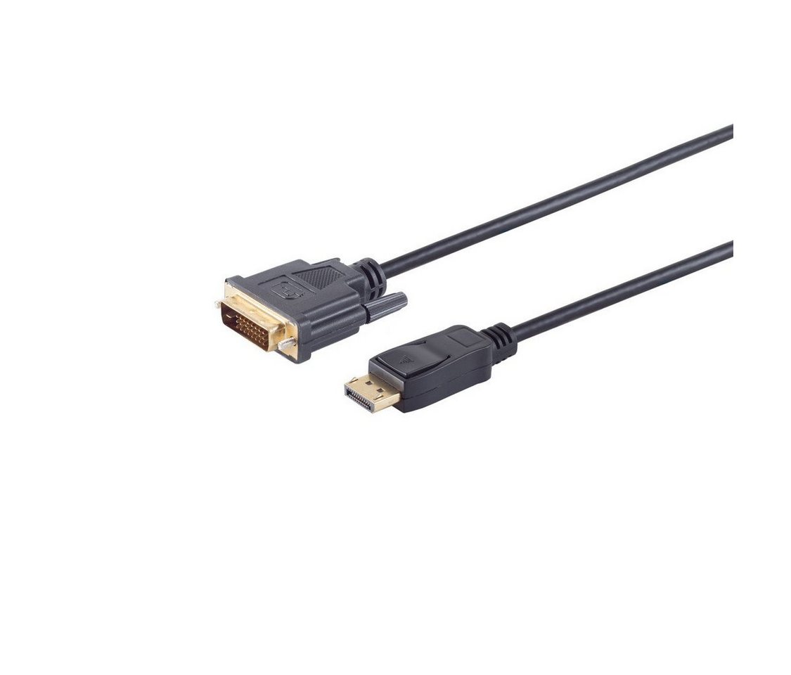 Kabelbude.eu Displayport Stecker 20p auf DVI 24+1 Stecker, vergoldete Kontakte Video-Kabel, (200 cm) von Kabelbude.eu