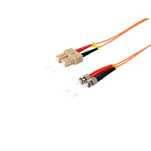 Kabelbude.eu LWL Glasfaser Duplex Patchkabel SC/ST OM2 50/125µm 2,00m von Kabelbude.eu