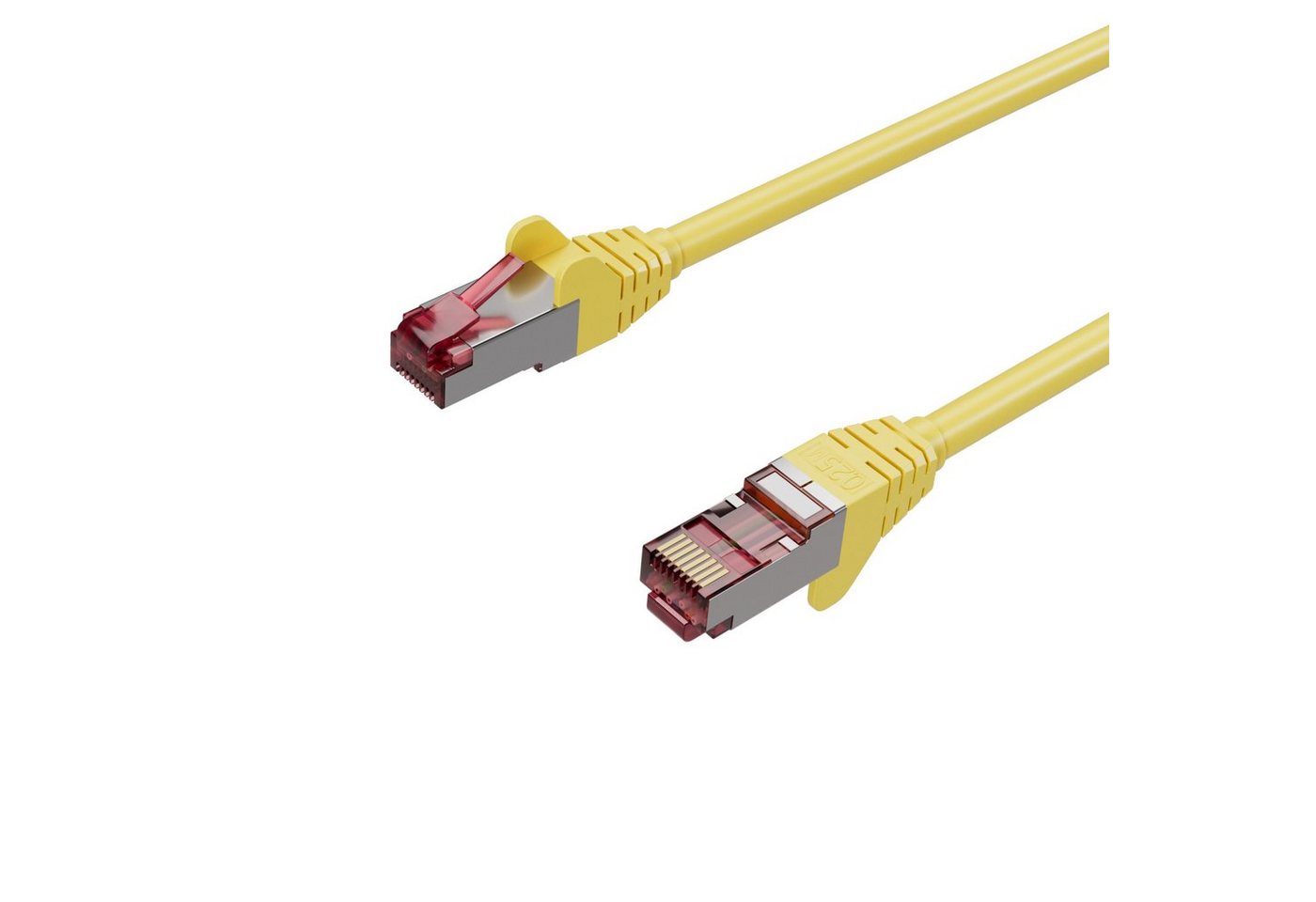 Kabelbude.eu Netzwerkkabel, RJ45 LAN, Ethernet Cat 6A, S/FTP, PIMF, Halogenfrei, LAN-Kabel, RJ-45, (50 cm) von Kabelbude.eu