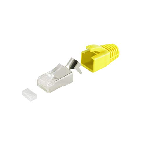 Kabelbude.eu Stecker SET für Verlegekabel bis AWG 23 gelb VE100 von Kabelbude.eu