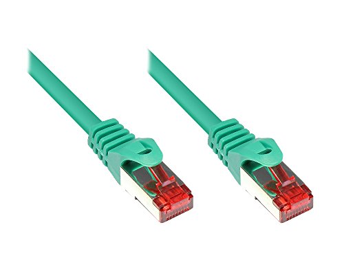 Kabelmeister® Cat.6 Ethernet LAN Patchkabel mit Rastnasenschutz - S/FTP, PiMF, PVC, 250MHz - Gigabit-fähig - grün, 25m von Kabelmeister