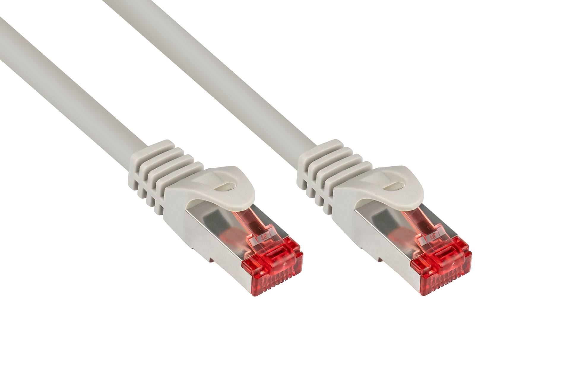 RNS® Patchkabel mit Rastnasenschutz, Cat. 6, S/FTP, PiMF, PVC, 250MHz, grau, 5m von Kabelmeister