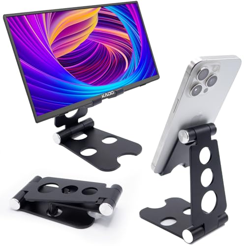 Kado Tablet-Ständer aus Aluminiumlegierung für tragbare Monitore bis zu 40,6 cm (16 Zoll), faltbarer iPad-Ständer, verstellbar, Computer-Büro-Schreibtischzubehör für Kindle, Switch, iPad Pro/Air/Mini, von Kado