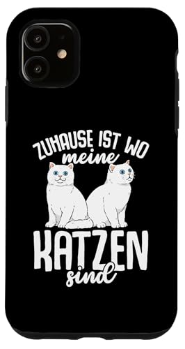 Hülle für iPhone 11 Zuhause Ist Wo Meine Katzen Katze von Kätzchen Katze Geschenke