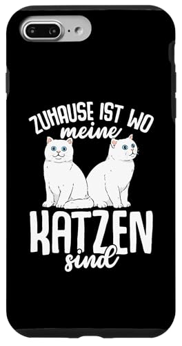 Hülle für iPhone 7 Plus/8 Plus Zuhause Ist Wo Meine Katzen Katze von Kätzchen Katze Geschenke