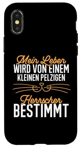 Hülle für iPhone X/XS Katze Einem Kleinen Pelzigen Herrscher Katzen von Kätzchen Katze Geschenke