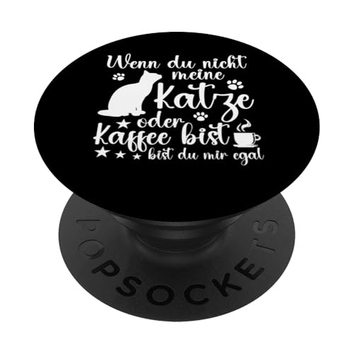 Katze Bist Bist Du Mir Egal Lustiges Katzen PopSockets mit austauschbarem PopGrip von Kätzchen Katze Geschenke