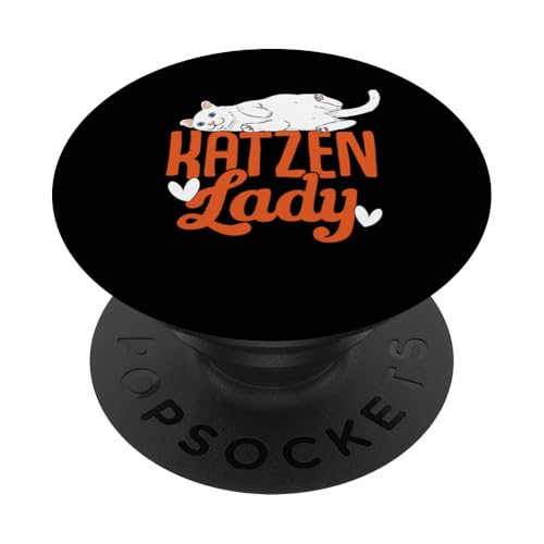 Katze Lustiges Katzen Lady PopSockets mit austauschbarem PopGrip von Kätzchen Katze Geschenke