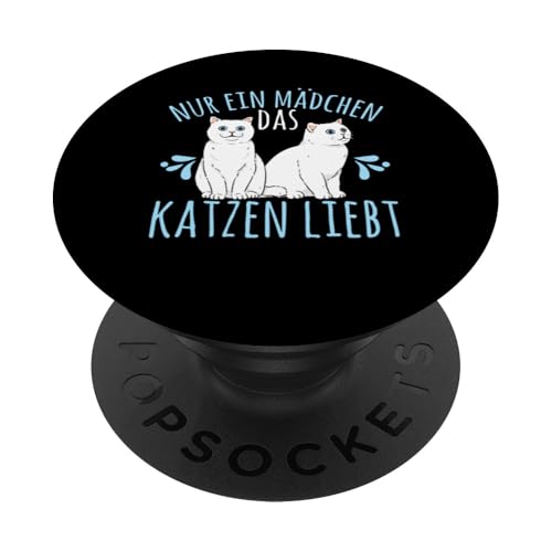 Nur Ein Mädchen Das Katzen Liebt Lustiges Katze PopSockets mit austauschbarem PopGrip von Kätzchen Katze Geschenke