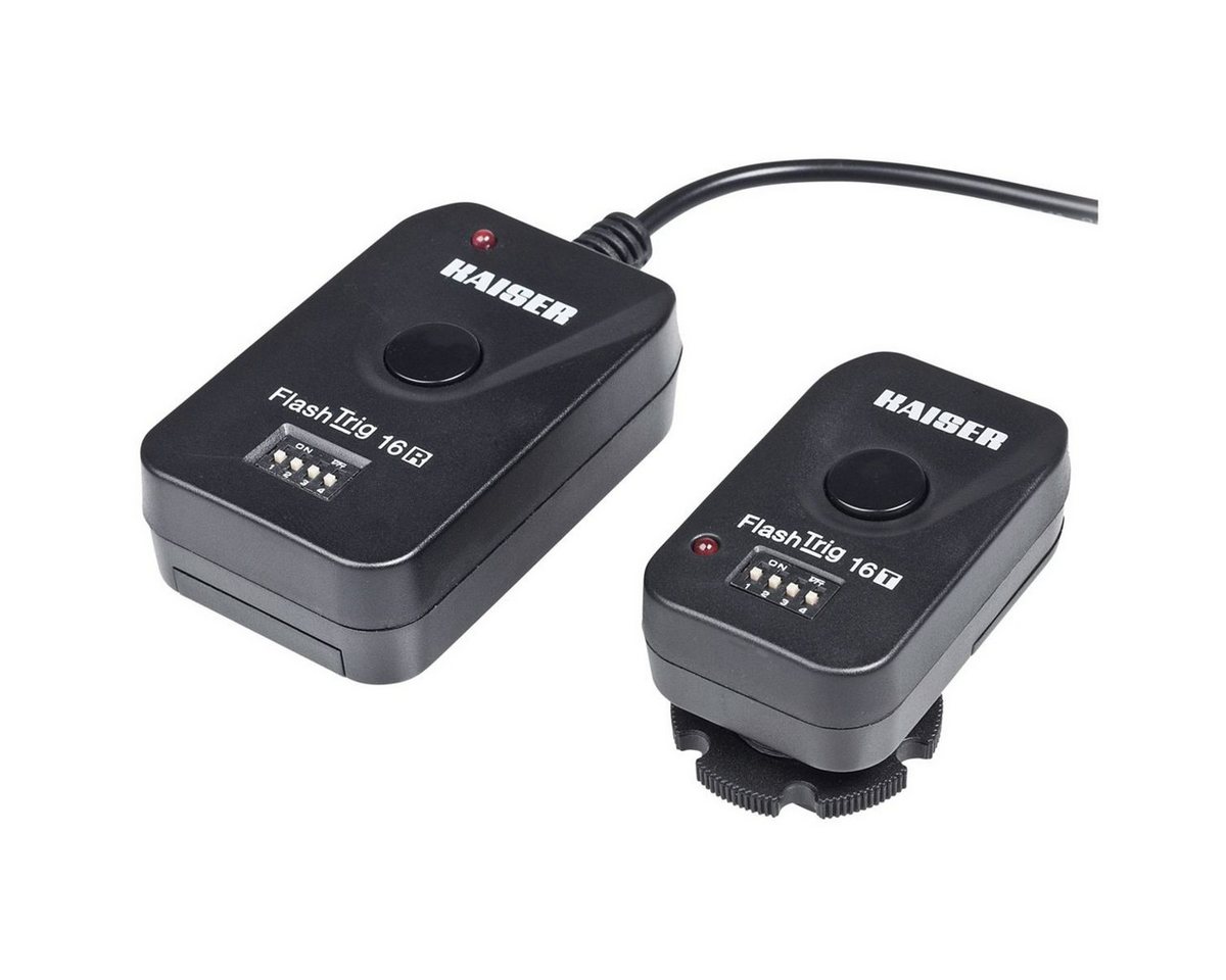 Kaiser Fototechnik FlashTrig 16 Set Funk-Studioblitzauslöser 7016 Kabel-Fernauslöser Kaiser Fototechnik FlashTrig 16 Set Funk-Studioblitzauslöser 7016 Kabel-Fernauslöser von Kaiser Fototechnik