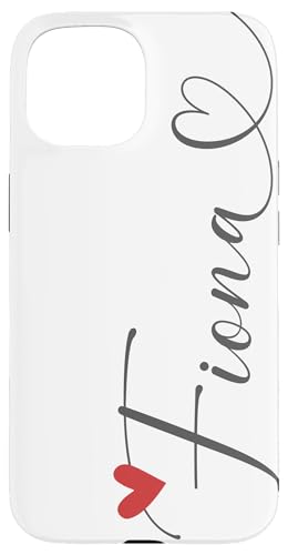 Hülle für iPhone 15 Fiona Name Vorname Kalligrafie Schreibschrift Herzlinie von Kalligrafie Personalisierte Vornamen mit Herz