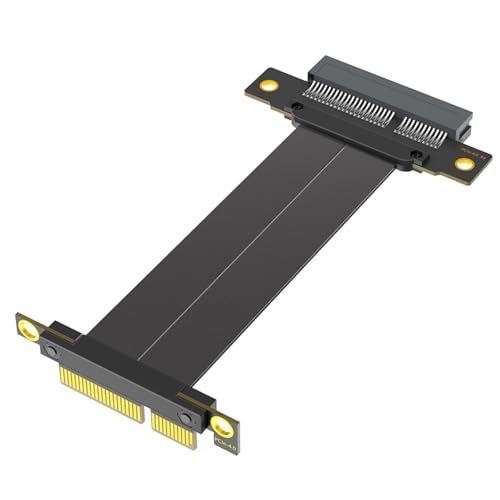 PCIE Kabel PCIE4.0 Risers Card 180 Grad bis 90 Grad flaches Verlängerungskabel Motherboard Extender Konverter Adapter von Kalttoy