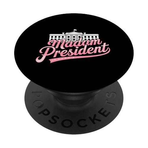 Frau Präsidentin Kamala Harris 2024 Politisch PopSockets Klebender PopGrip von Kamala Harris 2024 Kampagne Unterstützung Kleidung