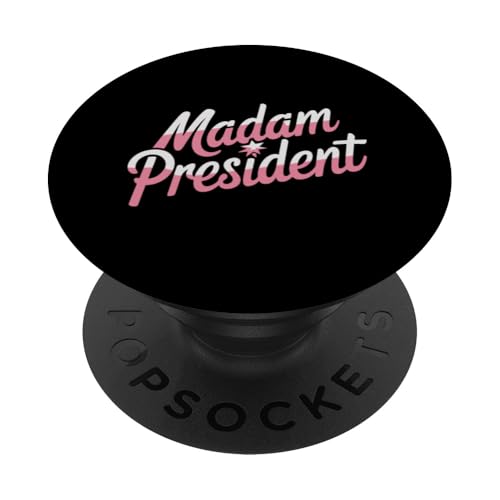 Frau Präsidentin Kamala Harris 2024 Politisch PopSockets Klebender PopGrip von Kamala Harris 2024 Kampagne Unterstützung Kleidung