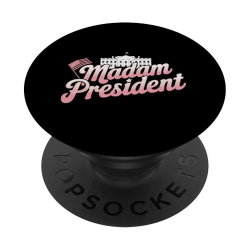 Frau Präsidentin Kamala Harris 2024 Politisch PopSockets Klebender PopGrip von Kamala Harris 2024 Kampagne Unterstützung Kleidung