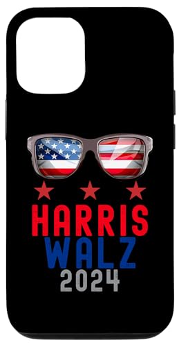 Hülle für iPhone 12/12 Pro Harris Walz 2024 Retro Vintage US Präsidentschaftswahl 2024 von Kamala Harris Tim Walz President 2024