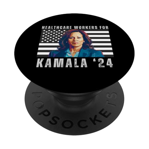 Mitarbeiter im Gesundheitswesen für Kamala Harris President, Kamala PopSockets mit austauschbarem PopGrip von Kamala Is Our President!