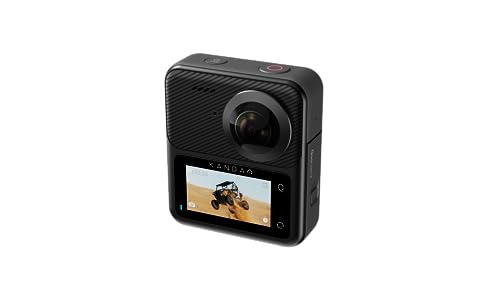 KanDao QooCam 3 Action-Kamera, 5.7K 62MP Foto 60fps Flawless 360 Video-Kamera, Outdoor-Sport-Kamera mit Dual 1/1,55 "Sensoren und F1,6 größere Blende, wasserdicht, Stabilisierung. von KanDao