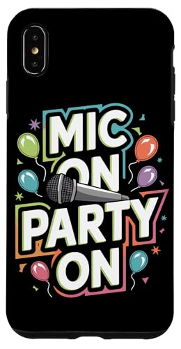 Hülle für iPhone XS Max Karaoke-Spaß, Geschenk für Liebhaber von Karaoke Night Vibes von Karaoke Enthusiast Sing-Along Music Lover Singer