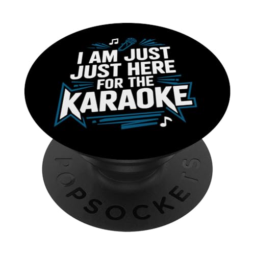 Karaoke-Spaß, Geschenk für Liebhaber von Karaoke Night Vibes PopSockets Klebender PopGrip von Karaoke Enthusiast Sing-Along Music Lover Singer