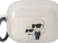 Karl Lagerfeld KLAP2HNKCTGT Airpods Pro 2 Abdeckung transparent Gliter Karl&amp Choupette von Karl Lagerfeld