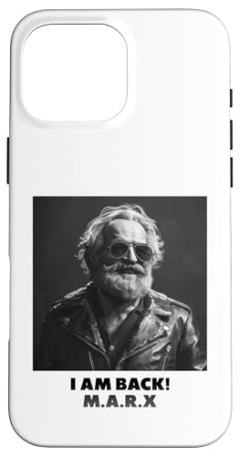 Hülle für iPhone 16 Pro Max I AM BACK, Karl Marx, Kommunist, cooles Marx von Karl Marx, Marxismus, Kommunismus