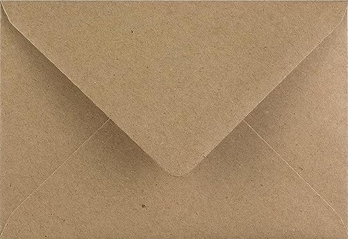 50 x 133 mm x 184 mm Premium Fleck Kraftpapier-Umschläge von Karma Krafts