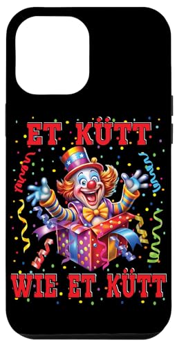 Hülle für iPhone 12 Pro Max Clown Köln Et Kütt Wie Et Kütt Kölsch Karnevalskostüm Clowns von Karneval Faschingskostüm Clown Kostüm Gesicht