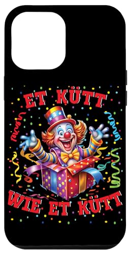 Hülle für iPhone 12 Pro Max Clown Köln Et Kütt Wie Et Kütt Kölsch Karnevalskostüm Clowns von Karneval Faschingskostüm Clown Kostüm Gesicht