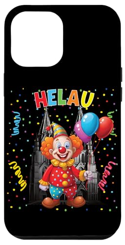 Hülle für iPhone 12 Pro Max Karnevalskostüm Fasching Kostüm Helau Clown Konfetti von Karneval Faschingskostüm Clown Kostüm Gesicht