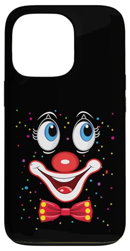 Hülle für iPhone 13 Pro Karnevalskostüm Fasching Kostüm Lustige Clown Konfetti von Karneval Faschingskostüm Clown Kostüm Gesicht