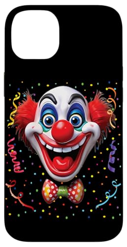 Hülle für iPhone 14 Plus Karnevalskostüm Fasching Kostüm Lustige Clown Konfetti von Karneval Faschingskostüm Clown Kostüm Gesicht