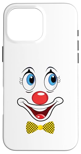 Hülle für iPhone 16 Pro Max Karnevalskostüm Fasching Kostüm Lustige Clown Konfetti von Karneval Faschingskostüm Clown Kostüm Gesicht