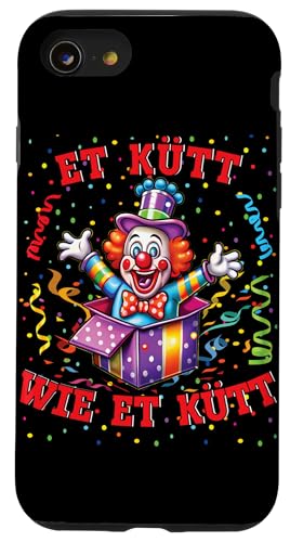 Hülle für iPhone SE (2020) / 7 / 8 Clown Köln Et Kütt Wie Et Kütt Kölsch Karnevalskostüm Clowns von Karneval Faschingskostüm Clown Kostüm Gesicht