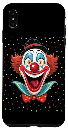 Hülle für iPhone XS Max Karnevalskostüm Fasching Kostüm Lustige Clown Konfetti von Karneval Faschingskostüm Clown Kostüm Gesicht