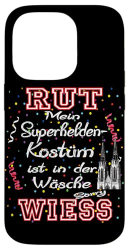 Hülle für iPhone 14 Pro Köln Rut und Wiess Kölner Dom Karnevalskostüm Clown Kostüm von Karneval Kostüm Fasching Köln Damen und Herren